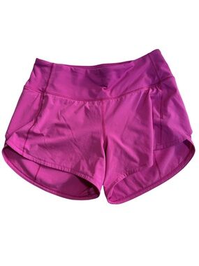 Lululemon Speed Up Shorts 4” Size 4 Hot Pink